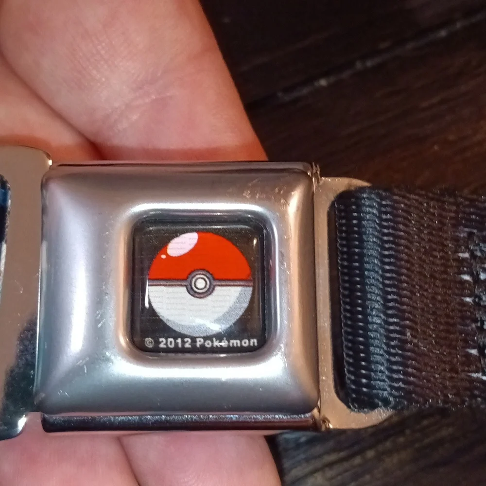Pokemon Character Seatbelt Buckle Belt Kids Size 20-36 inches.